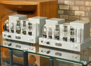 SHINANO ONZOH Vacuum Tube Amplifier Pair WE 300B PP MONO AMP Maintenanced - Picture 1 of 15
