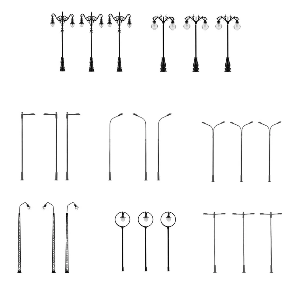 Faller H0 - LED-Straßenbeleuchtungen + Laternen im 3er Set - anschlussfertig - Bild 1 von 1