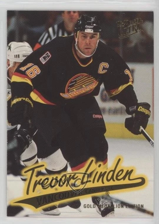 1996-97 Fleer Ultra Gold Medallion Trevor Linden #G-168 - Image 1 of 2