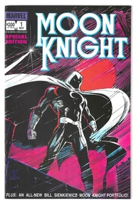 MOON KNIGHT #1 WRAP AROUND COVER WHITE PAGES 1983 VF-NM (READ DESCRIPTION) - Picture 1 of 3