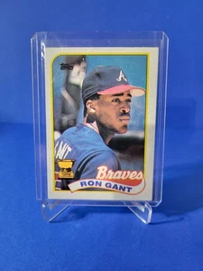1989 Topps Baseball Ron Gant #296 Atlanta Braves Rookie Cup - Picture 1 of 3
