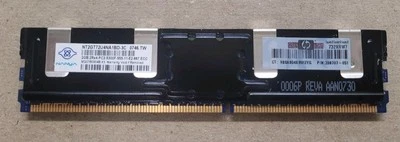 2GB Nanya DDR2 PC2-5300F 667MHz 2Rx4 ECC Fb-dimm RAM Memory NT2GT72U4NA1BD-3C - Image 1 of 2