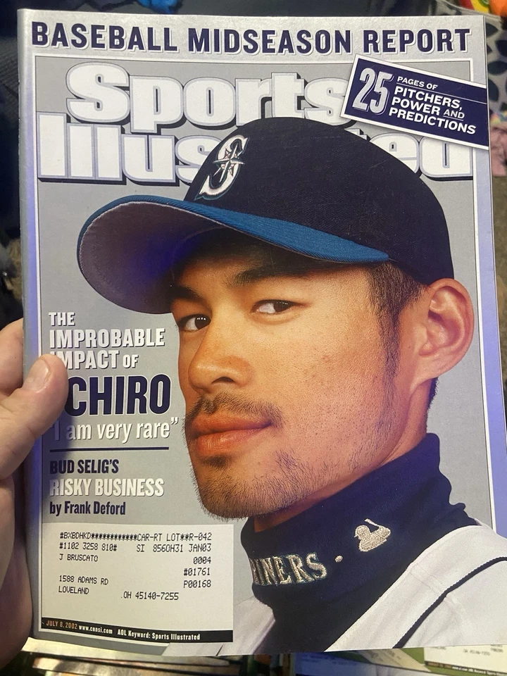 Бейсбольный мяч ICHIRO SUZUKI Sports Illustrated Seattle Mariners Зал славы Японии WBC Yankees - Изображение 1 из 1
