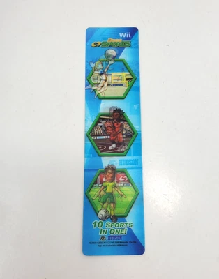 Nintendo Wii Sports & Help Wanted Promo 3D/Lenticular 6" Marcador Hudson RARO Foto 1 de 2
