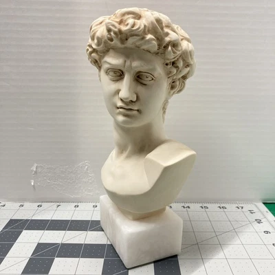 Busto de alabastro y mármol escultura de David por Studio Prof. Giuseppe Bessi, Italia Foto 1 de 4