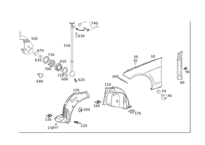 Cubierta Original Mercedes-Benz 212-690-30-30 Foto 1 de 2