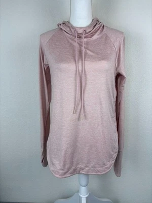Athleta Mujer Pequeña Rosa Claro Uptempo Sudadera con Capucha Manga Larga Atlética Foto 1 de 4