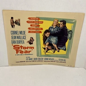 Storm Fear 11"x14" Title Lobby Card Cornell Wilde Jean Wallace - Picture 1 of 8