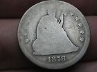 1878 SILVER SEATED LIBERTY QUARTER ABOUT GOOD DETAILS POSSIBLE S OR CC MINT? 1878 SILVER SEATED LIBERTY QUARTER ABOUT GOOD DETAILS POSSIBLE S OR CC MINT?