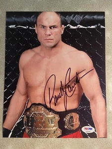 Randy The Natural Couture PSA DNA Hand Signed Autograph UFC 8x10 Promo Photo MMA - Picture 1 of 3