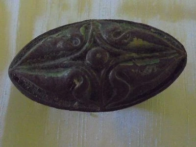 Ancienne poignée  de porte fonte ouvragée XIXème  - Photo 1/4