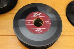 THE HILLTOPPERS "THE LAST WORD IN LOVE / MY TREASURE" 45 RPM 7" RECORD [D33-133] - Picture 1 of 4