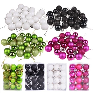 96Pcs Christmas Balls Shatterproof Xmas Tree Ornaments Hanging Balls Decor USA - Picture 1 of 16