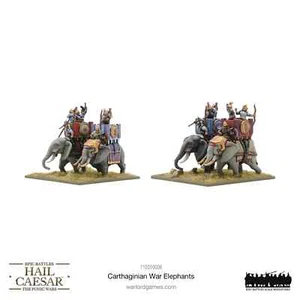 Elefantes de Guerra Cartagineses *Batallas Épicas - Salve César Las Guerras Púnicas* Señor de la Guerra - Imagen 1 de 2