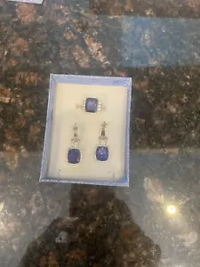 sapphire ring and matching Earrings. Paid Over $7,000. Certified $2,800 - Picture 1 of 6