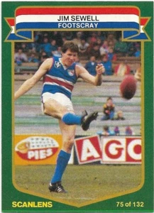 1985 Scanlens (76) Mark KELLETT Footscray - Picture 1 of 1