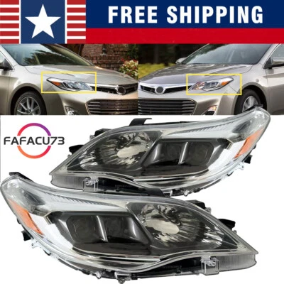 Headlights Assembly Halogen Set Left Right Pair Fit For 2013-2018 Toyota Avalon Foto 1 de 4