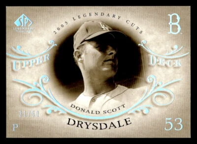 2005 SP Legendary Cuts #18 Don Drysdale HoloFoil #/50 - Image 1 of 2