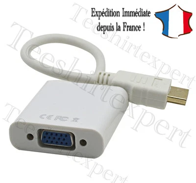 1080P HDMI macho a, hacia VGA Femenino Vídeo Adaptador Convertidor Cable para PC - Imagen 1 de 2