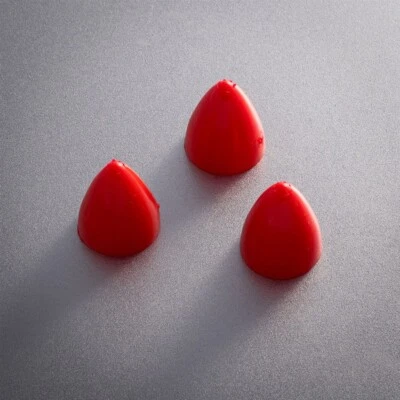 3x Cox .049 .051 Model Engine Red Rubber Propeller Spinner 049 051 - Image 1 of 2