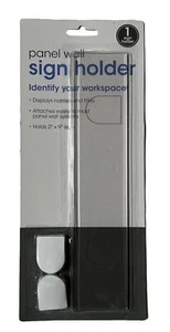 Advantus 9" x 2" Panel Wall Sign Holder Clear Acrylic, 75318 - Picture 1 of 2