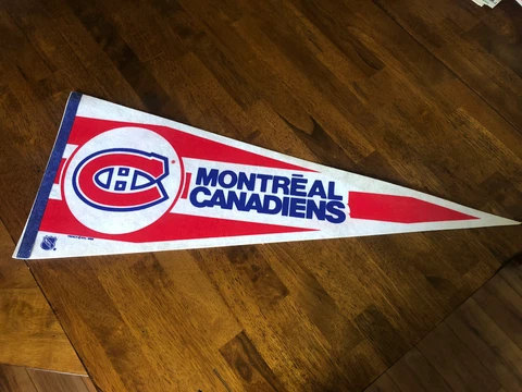 Vintage 1980’s Montreal Canadiens 30x12 Full Size Pennant NHL Hockey Collectors Cover