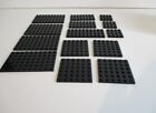 Lego Black Base Plates Assorted Mixed Size