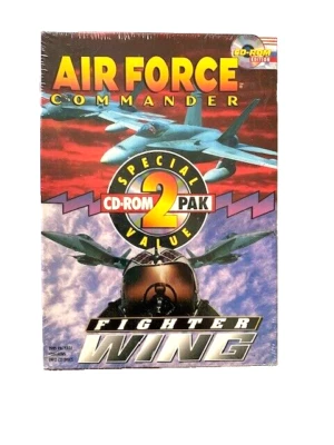 Vintage GT 1992 Air Force Commander 1994 Fighter Wing PC Game - New, SEALED - Image 1 of 2