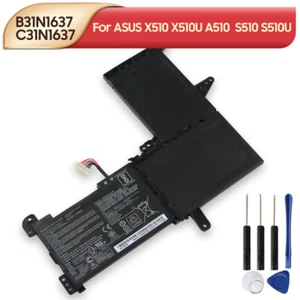 Original Battery B31N1637 C31N1637 For Asus S510 S510U X510 X510U F510U A510 - Picture 1 of 5