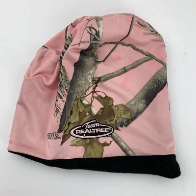 Team Realtree Pink Camouflage Skull Womens Cap Hat Fitted One Size - Image 1 of 2