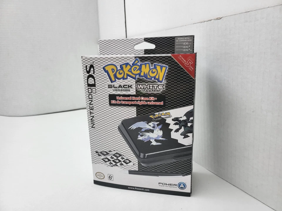 NEW MINT POKEMON BLACK /WHITE HARD SHELL TRAVEL CASE FOR 3DS/ 3DS XL NEW 3DS LL - Image 1 of 4
