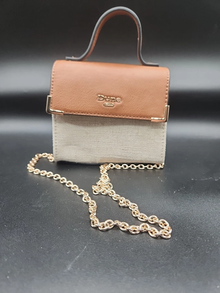 Bolso de mano Dune London marrón/bronceado con herrajes dorados correa para el hombro  Foto 1 de 4