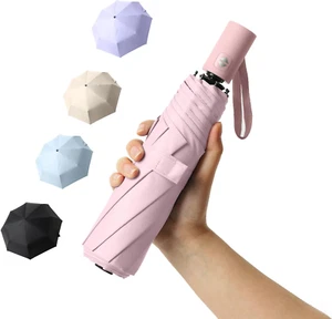 BAODINI Small UV Protection Travel Umbrella Compact for Rain and Sun UPF 50 - Picture 1 of 12