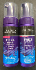 2 Pack John Frieda Frizz Ease  dream Curls AIR-DRY WAVES Styling Foam 5 fl oz