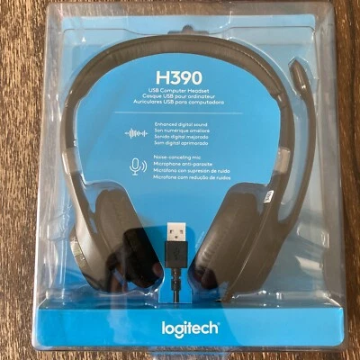 Logitech Logi H390 ClearChat Comfort USB Headset with Noise-canceling Microphone - Image 1 of 4