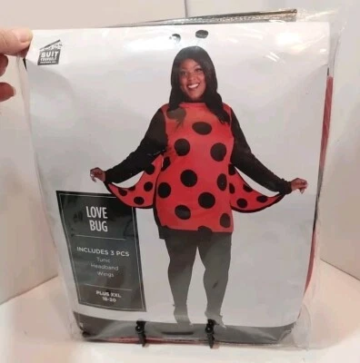 Traje para mujer talla grande Yourself Love Bug Disfraz Halloween Disfraz Nuevo Plus XXL Foto 1 de 4