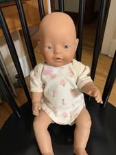 Zapf Creation newborn doll pink eyes drink wet 2004 L Potty Bottle Dish T11