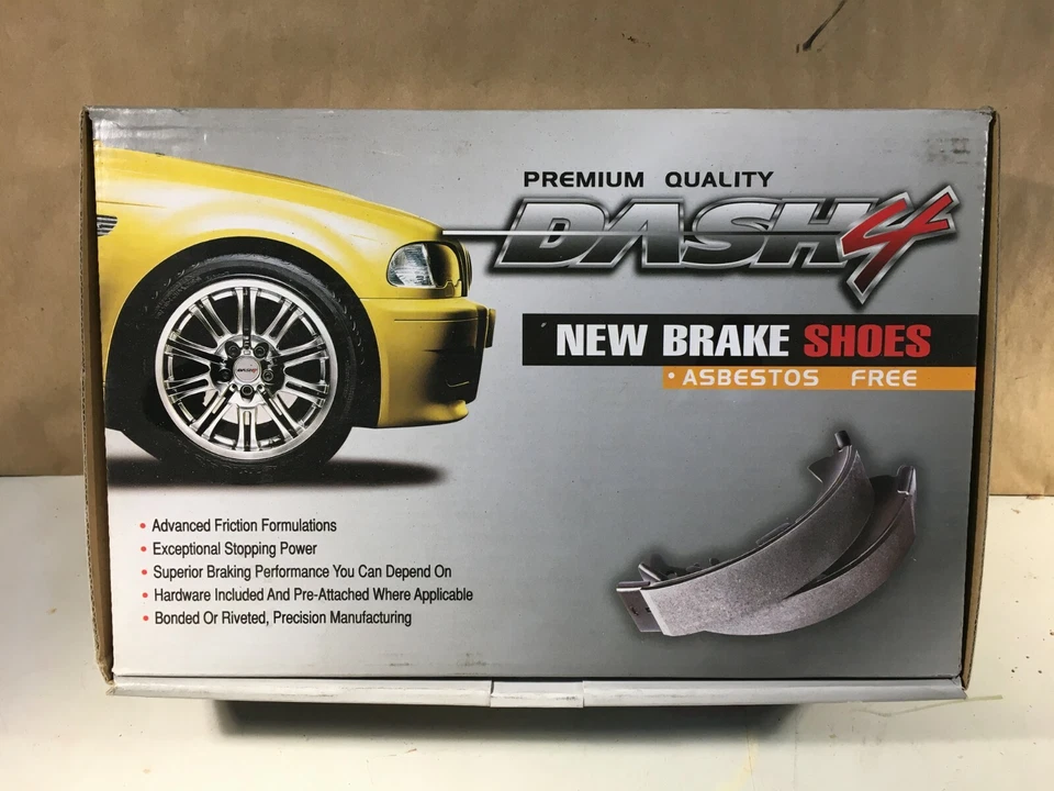 Premium Dash 4 Rear Parking Brake Shoes, B643, fits Chrysler 300M 1999-04 - Image 1 of 1