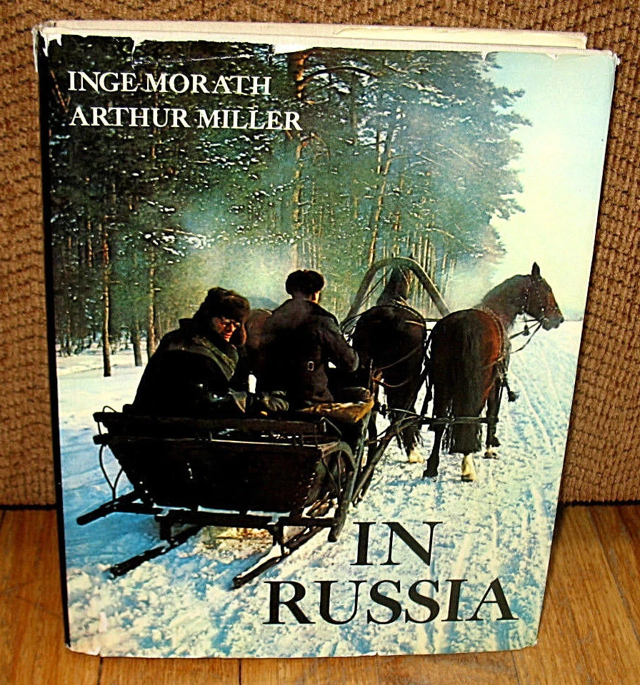 SIGNED Inge Morath SIGNED Arthur Miller In Russia USSR 1st ED HC DJ Russian  - Image 1 of 3