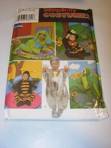 INFANT TODDLER UNCUT SIMPLICITY 8814 Sewing Pattern DINOSAUR COSTUME SIZE 1/2-4 - Picture 1 of 3