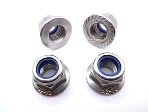 Flanschmutter selbstsichernd Edelstahl A2 DIN 6926 Stopmutter  M4 - M12 - Bild 1 von 7