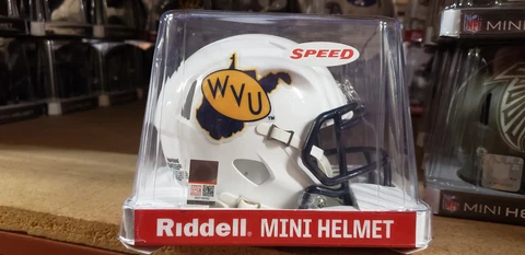 WEST VIRGINIA MOUNTAINEERS COUNTRY ROAD NCAA Mini Speed Football Helmet THROWBAC Cover