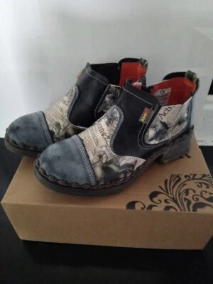 CH SHOELANDER Women's Casual Leather Ankle Booties Pull on with Zipper Black 3.5 - Image 1 of 4