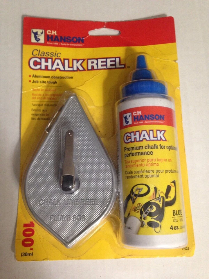 Hanson 11022 100 ft. Aluminum Chalk Reel With 4 oz. Blue Chalk - Image 1 of 1