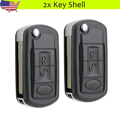 2 Para Land Rover LR3 2005-2011 Range Rover Sport Abatible Control Remoto Llavero Estuche Carcasa Foto 1 de 4