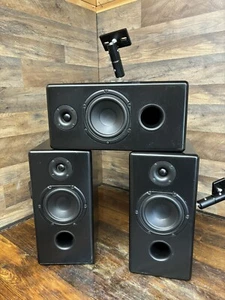 3 UNKNOWN brand speakers with Tymphany Peerless woofers & Vifa DPF43 tweeters - Picture 1 of 22