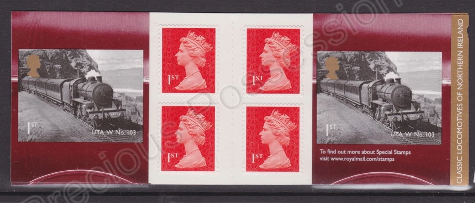 GB SG PM38 MNH FOLLETO DE SELLOS 2013 1ª CLASE x 6 LOCOMOTORAS IRLANDA M13L MCIL Foto 1 de 1