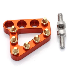 Punta de placa de paso de pedal de freno trasero de aluminio naranja para motocicleta para KTN SX EXC XCW - Imagen 1 de 7