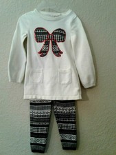 Sonoma Winter Tunic Sweater Top with matching Sweater Leggings Size 4