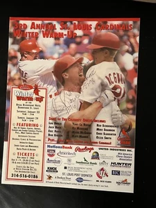 St Louis Cardinals 1999 Winter Warmup Program - Ump Rich Rieker #69/70 autograph - Picture 1 of 1